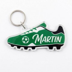 Soccer Game Day Personalized Name Keychain - Bar