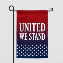 United We Stand Patriotic Garden Flag - Bold American 4th of July Outdoor Decor